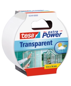 NASTRO ADESIVO "EXTRA POWER" TRASPARENTE, 10 MT X 50 MM - TESA